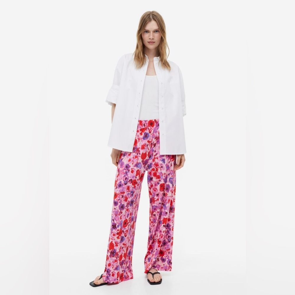 H&M | jersey pull on pants | M